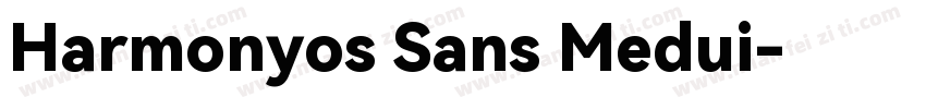 Harmonyos Sans Medui字体转换